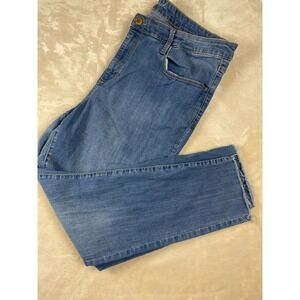 Universal Thread Womens 20WR Skinny Jeans Medium Wash Raw Hem Stretch Denim